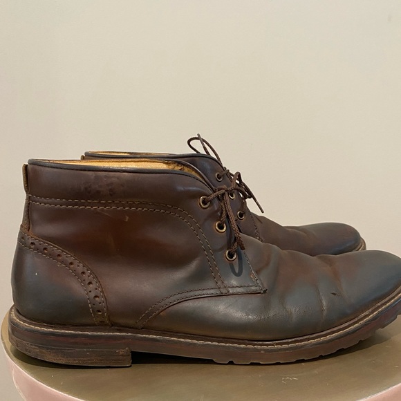Florsheim FENWAY Plain Toe Chukka Boot Brown Mens Size 10.5 - Picture 12 of 15